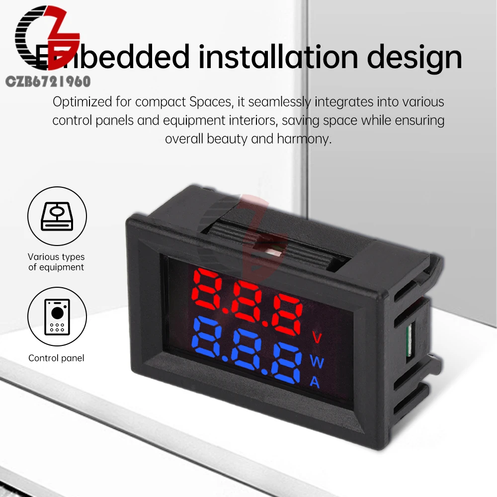 AC 90-380V LCD voltmetro digitale amperometro 10A 30A 220V misuratore di corrente di tensione Tester Volt rilevatore pannello Monitor con