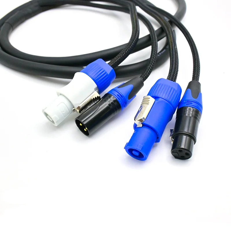 

Powercon Combo Кабель переменного тока 10 м 8 м 5 м 3 м 2 м 1,5 м 1 м Powercon/XLR DMX 512 Аудио Combi Гибридный удлинительный соединительный кабель