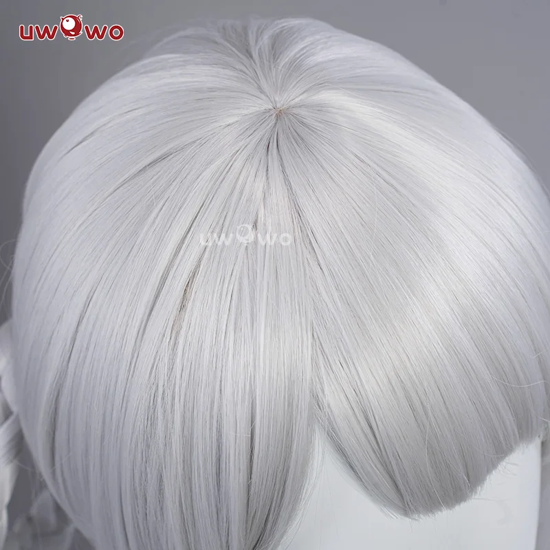 UWOWO Nierr: Automataa Kaine Kainé Reincarnationn Divergentt Warrior Cosplay Wig Middle Silver Hair