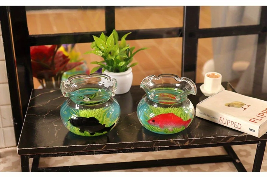 Bezauberndes Mini-Aquarium – perfekte Mikro-Landschaftsdekoration – Erstellen Sie eine bezaubernde Wasserpräsentation für Ihre Mikrolandschaft – Detail 8
