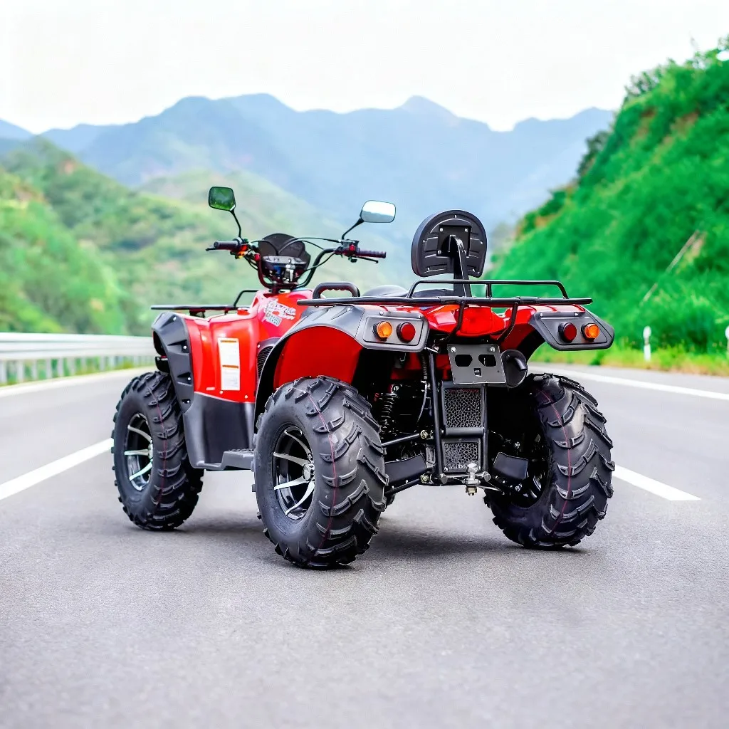 500CC ATV 4X4, All-Terrain Water-Cooled Engine, Large Quad Bike, Off-Road Buggy, 4WD Utility Vehicle