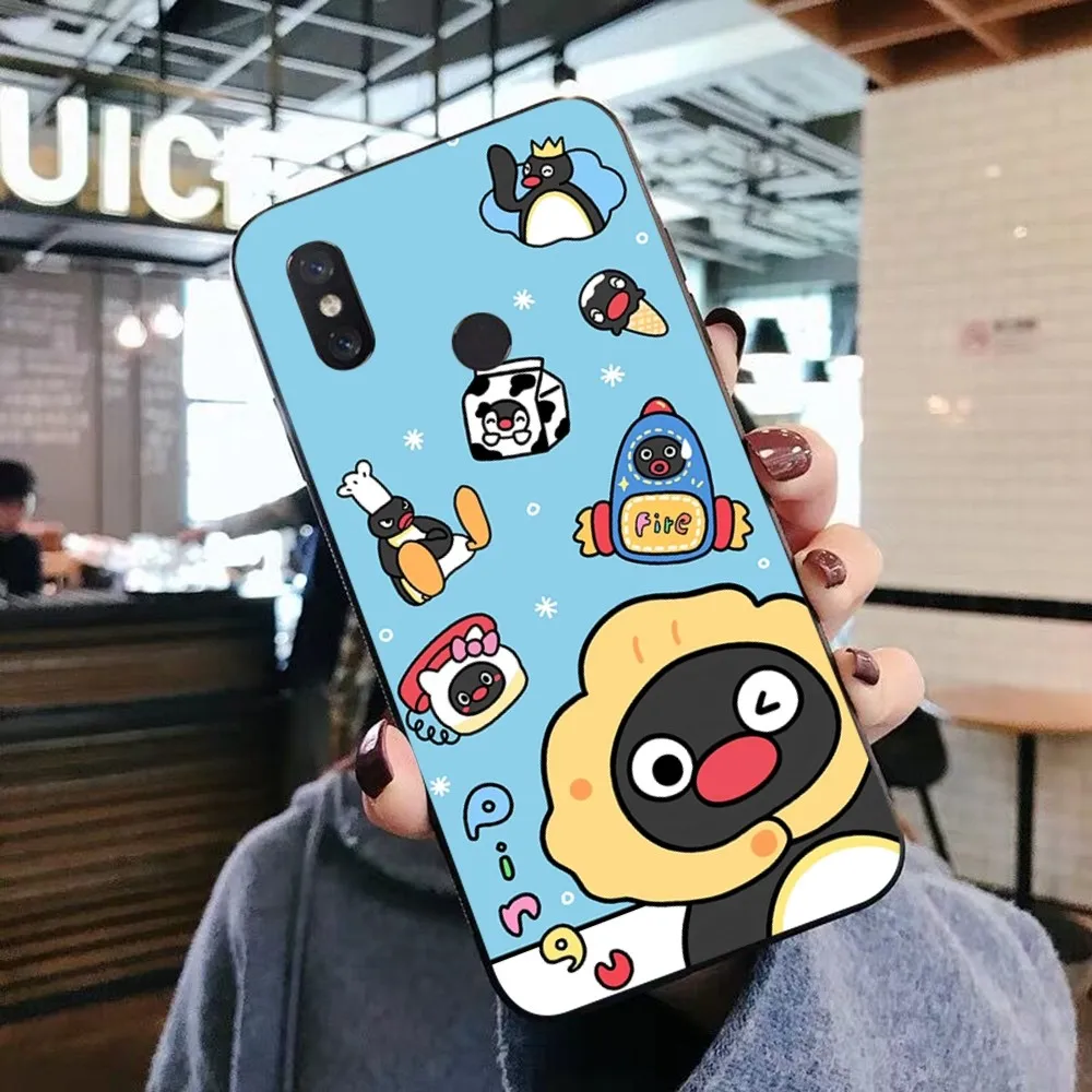 Cartoon P-Pingu P-Penguin Phone Case For Xiaomi Mi 5X 8 9 10 11 12 lite pro 10T PocoX3pro PocoM3 Note 10 pro lite