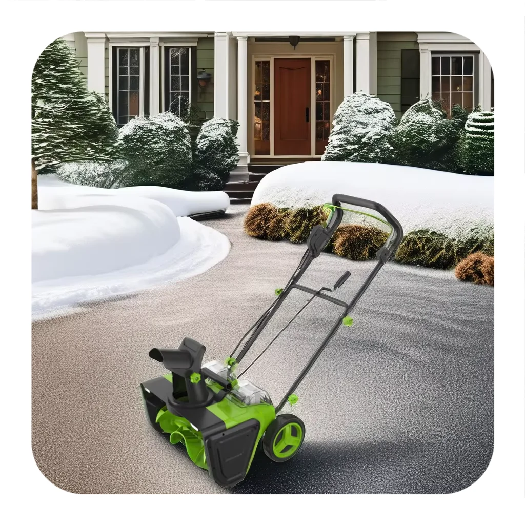

Brushless Garden Cleaning Tool Snow Thrower Hand Push Snow Removal Machine 2*20V Wheeled Cordless Snow Blower