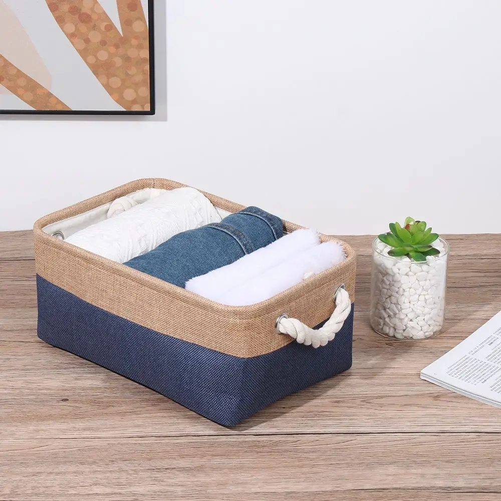 Clothes Storage Basket Home Supplies Sundries Sorting Basket Folding Linen Organizer Box Underwear Socks Baby Toys Storage