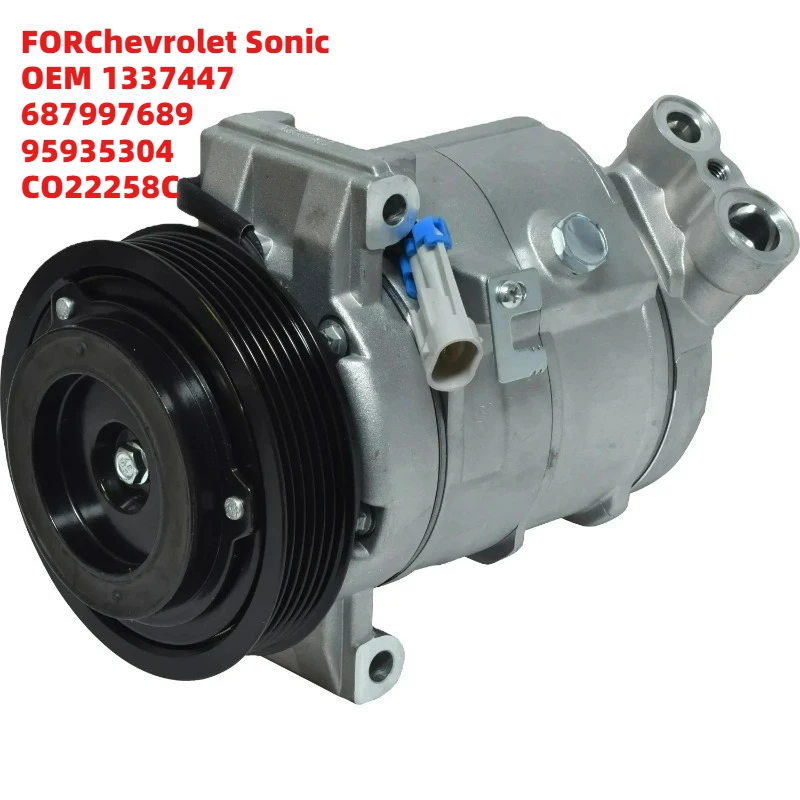 

Stable FORChevrolet Sonic OEM 1337447 687997689 95935304 CO22258C 12V Auto AC Air Conditioning Cooling Compressor 2012