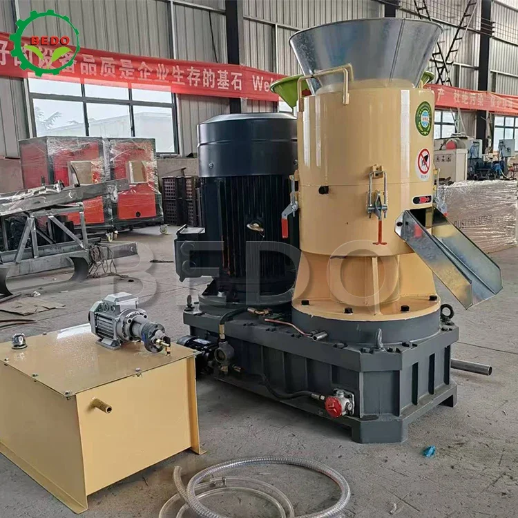 Wood Chip Biomass Straw Mini Pellet Flat Die Small Scale Wood Pellet Mill Feed Processing Machine