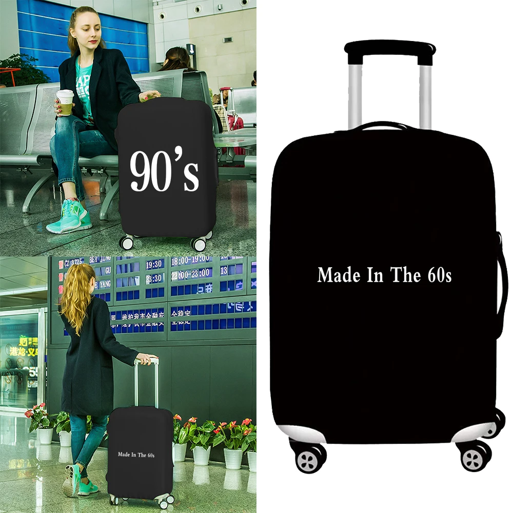 

Trolley Case Lightweight Luggage Cover Years Series 18-32 Inch Portable Travel Holiday Essentials Luggage Protector Cover Unisex