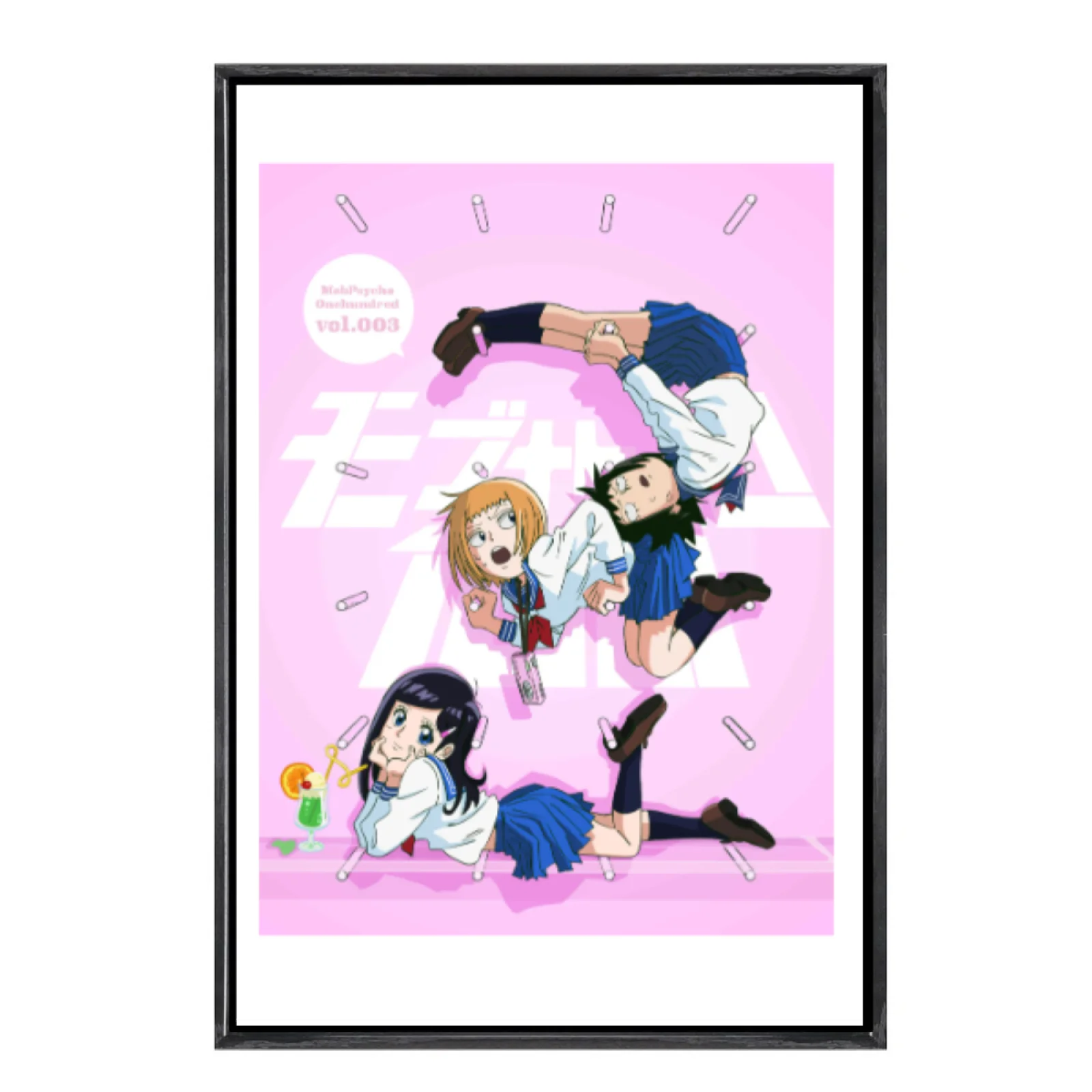 

Japanese Manga Multi-Size Canvas Poster Double Framed Wall Art,Mob Psycho 100 Home Decor