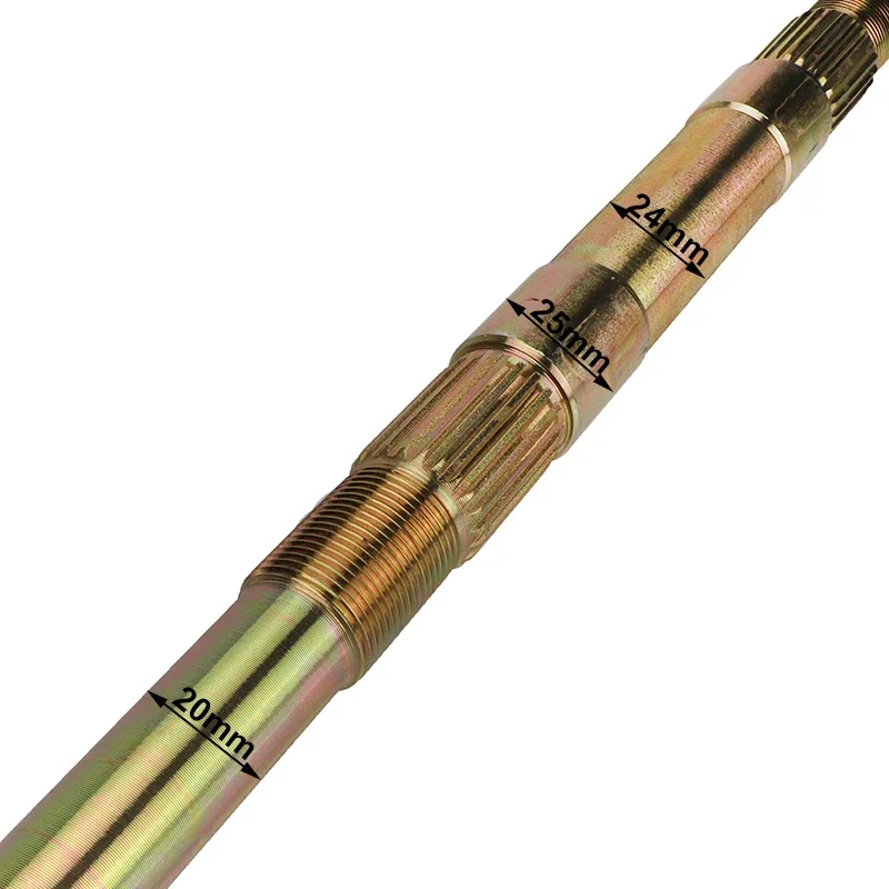 

610mm 17T 23T Rear Axle For DIY 50cc 70cc 90cc 110cc 125cc ATV Go Kart Buggy Electrical Quad Bike Motorcycle Accessories