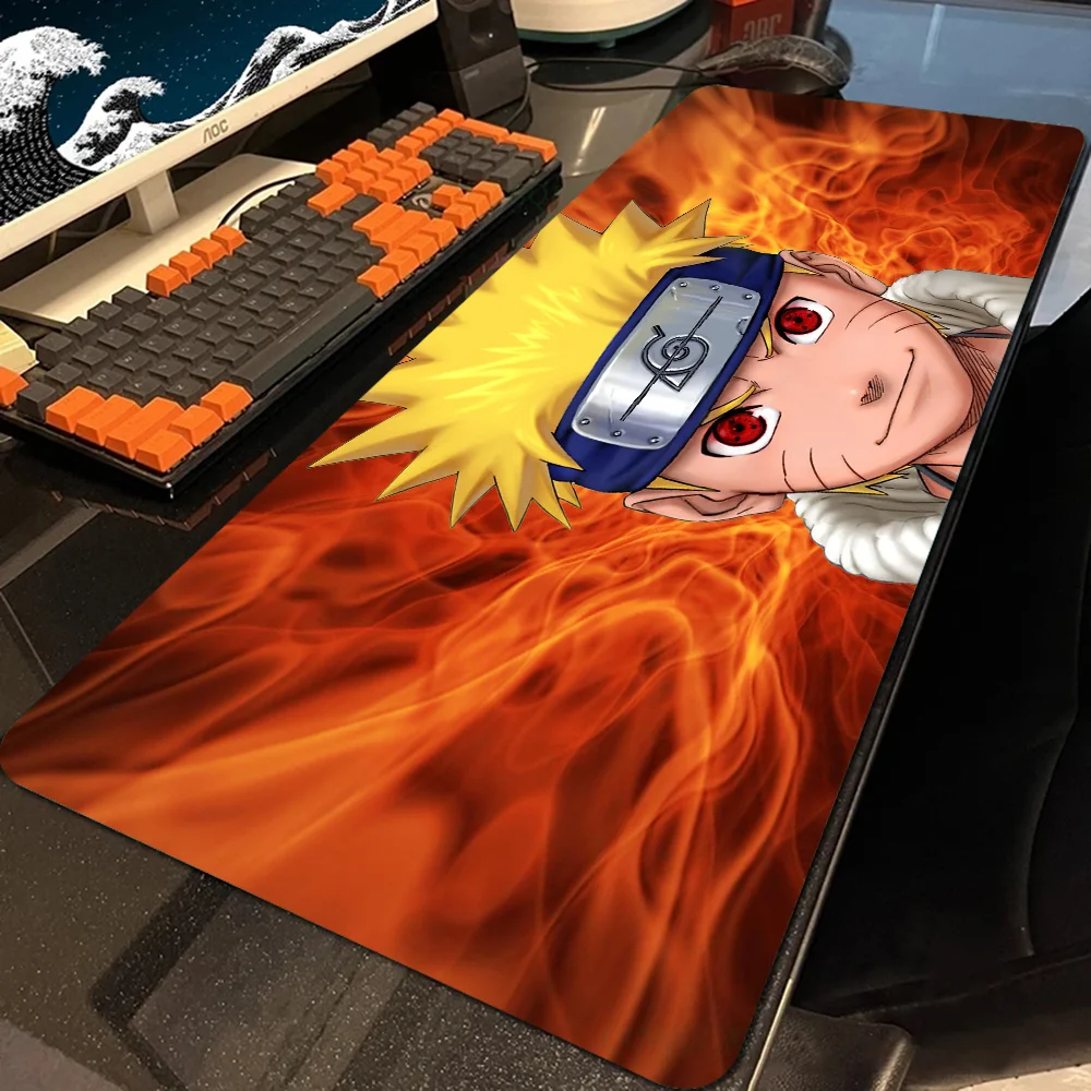 NARUTO-ナルト-コンピューターおよびラップトップ用の大型滑り止めマウスパッド,ゲームアクセサリー,デスクパッド