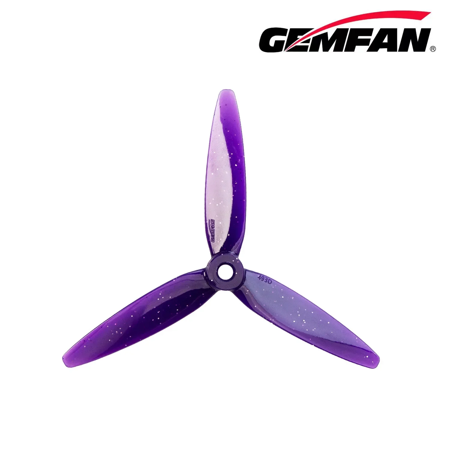2Pairs Gemfan 493D Zoe Collaboration 3 Blade 4.9inch Propellers For For Small-sized Dual-Rotor Freestyle Racing Drones