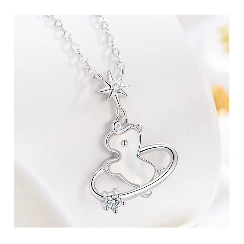 

Kalaini Original Planet Cute Horse Necklace Cute Animal Necklace Horse Necklace Personalized Year of The Horse Necklace