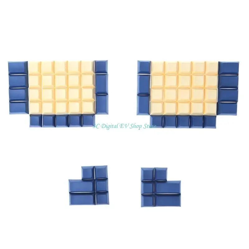 E74D DSA Profile Ergodox Keycaps PBT Blank Keycap For Ergodox MX Switches Mechanical Gaming Keyboard for Key Cap