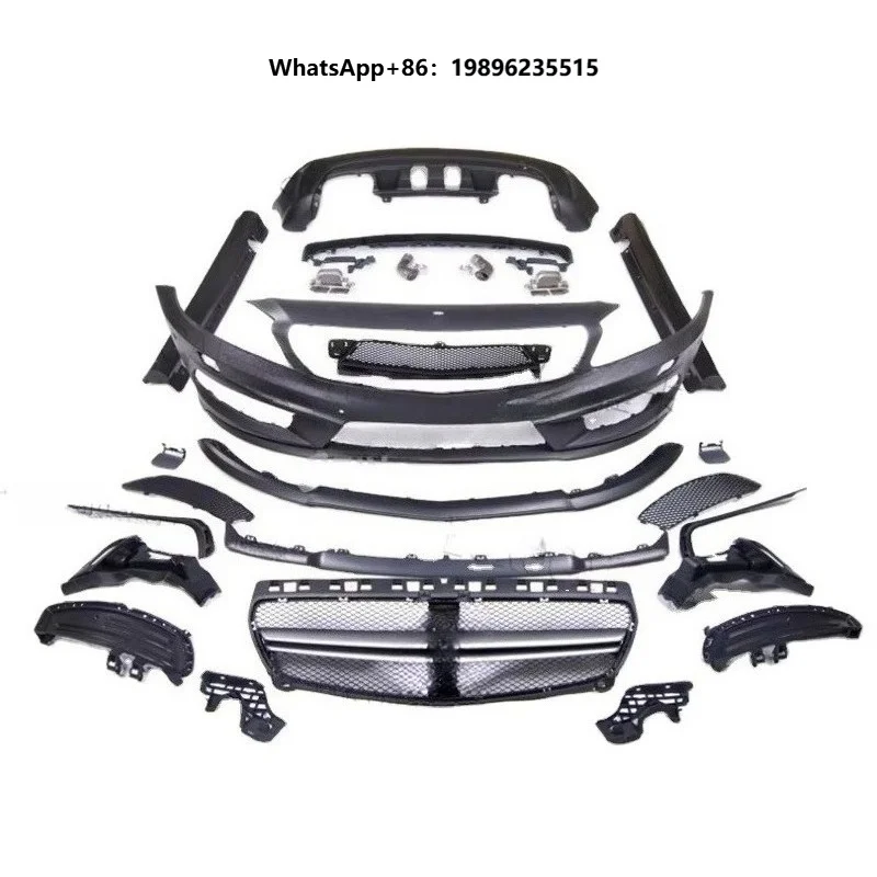 W176 A45 Body Kit for W176 A180 A200 A250 A260 Car Bumper Replacement PP Material 2013y-15 Year