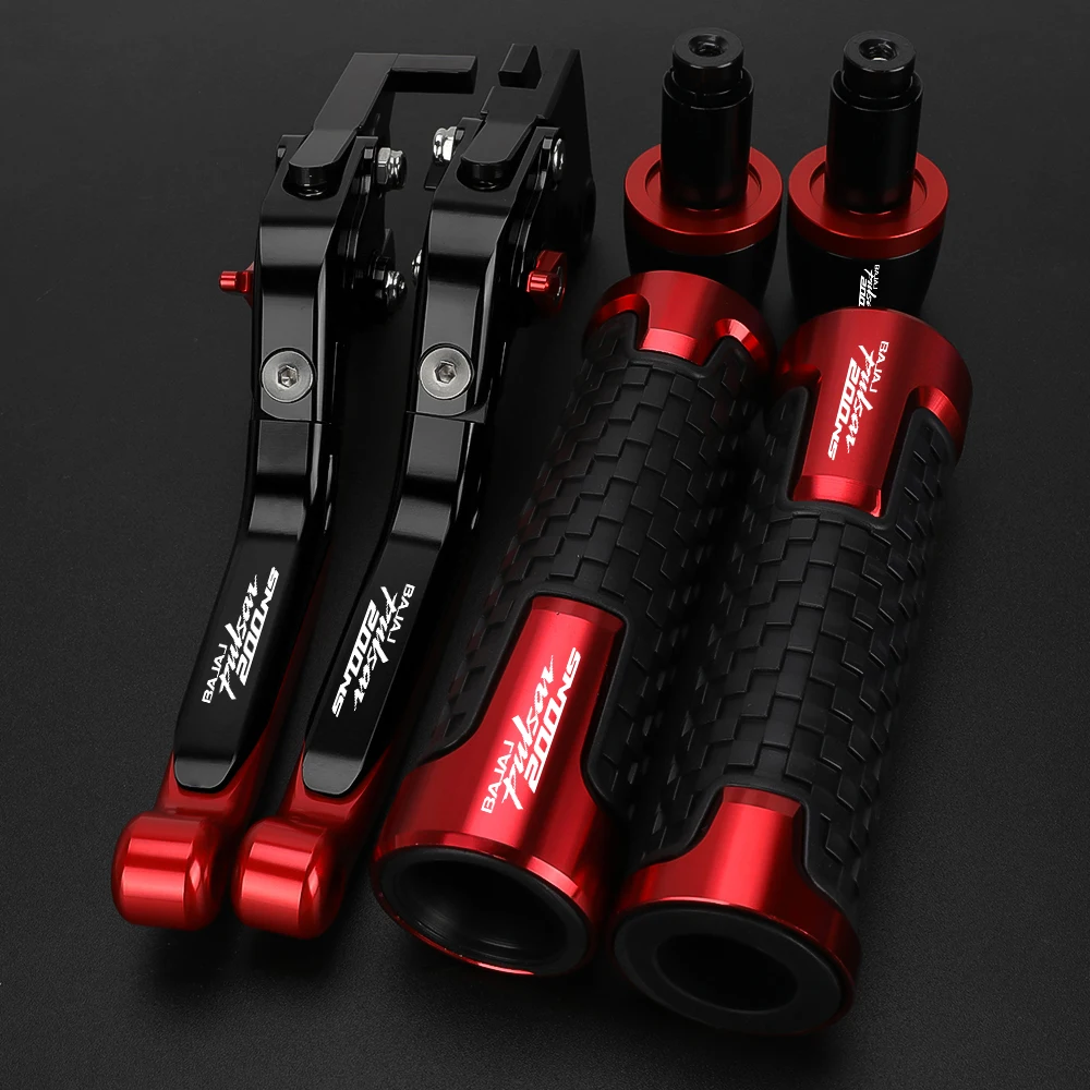 For Bajaj Pulsar 200 NS/AS/RS/Dominar 400 All Years Motorcycle Accessories Adjustable Brake Clutch Levers Handlebar Grips Ends