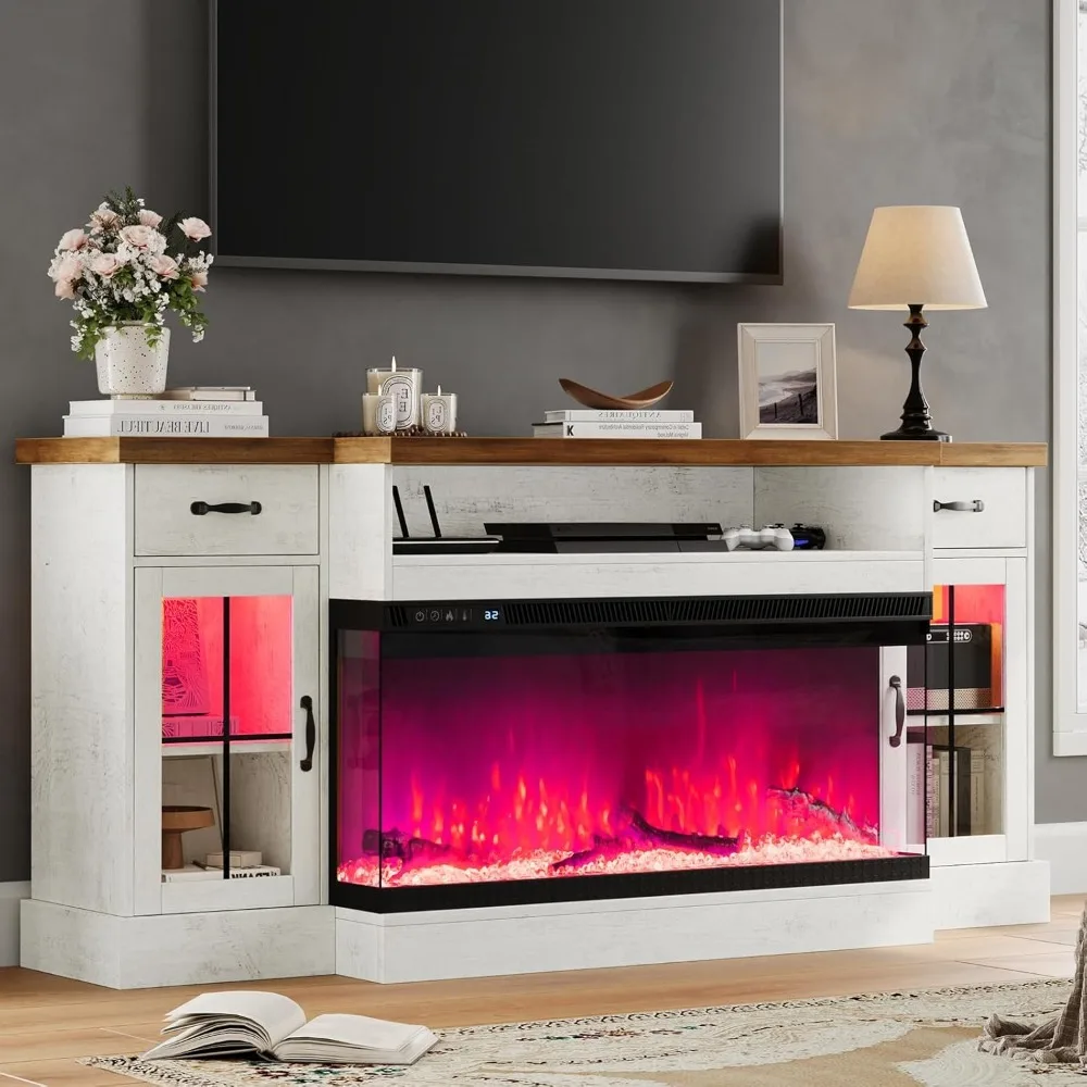 Fireplace TV Stand with 40