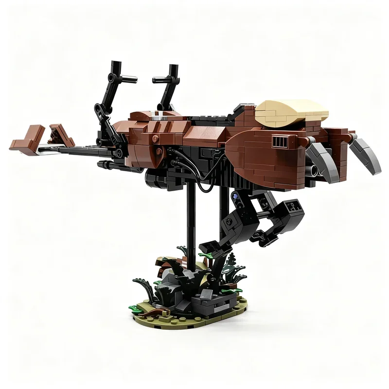 NEW 492PCS Star Battle Movie MOC 74 Z Speeder Bike Model DIY Creative Ideas Christmas Assembly Building Blocks Birthday Gift Set view 2