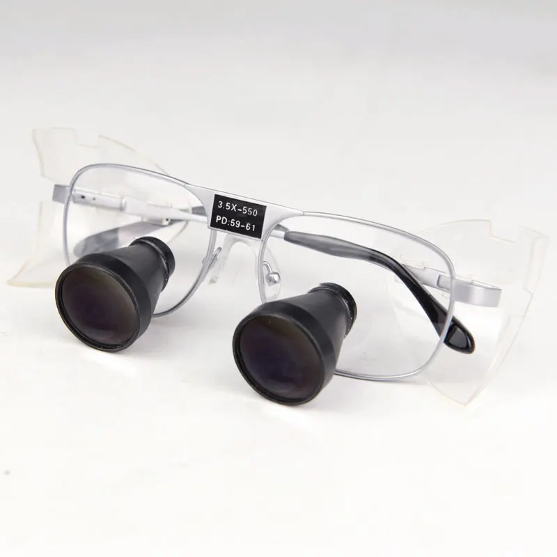 3.5X Binocular Dental Loupe Surgery Microsurgery TTL Magnifier PD Working Distance Customized