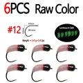 6pcs Raw Color Sz 12