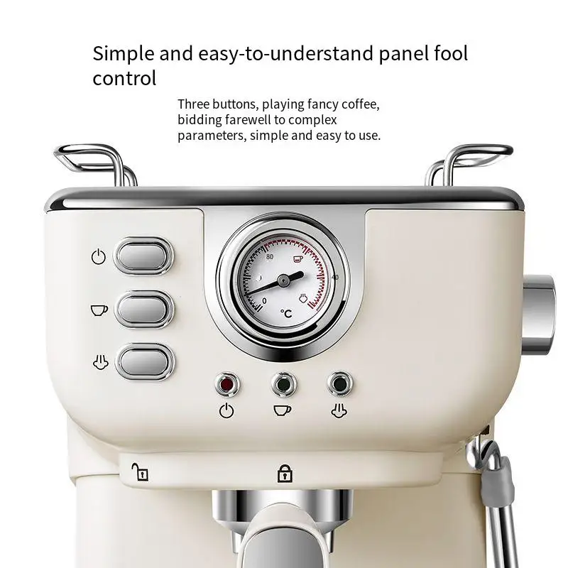 Italian semi-automatic home office high-pressure concentrated steam foaming coffee machine