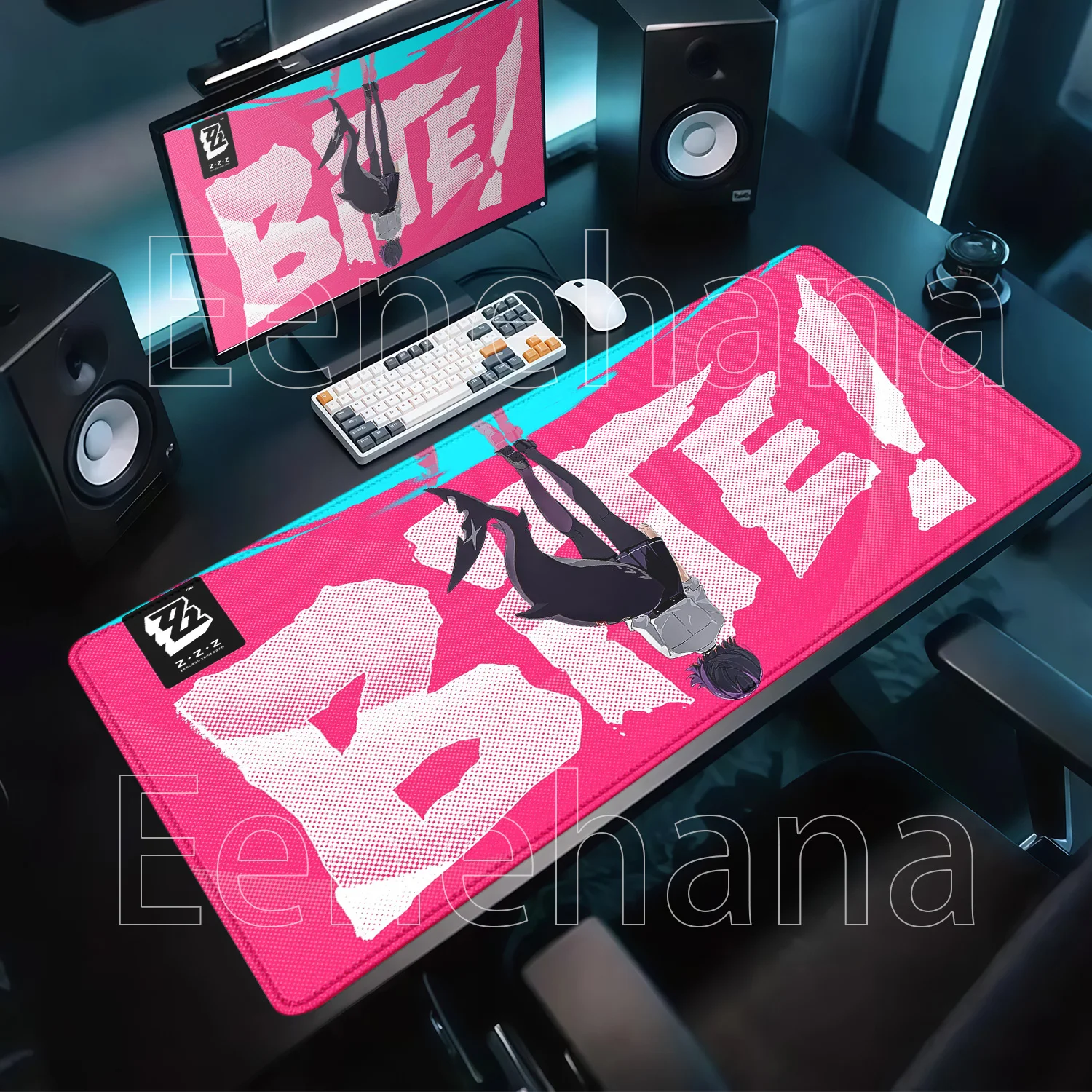 ZZZ Mousepad Ellen Joe Zenless Zone Zero Overlock Mouse Pad Gaming Office Keyboard Anime Sexy Girl Non-slip HD Printing Desk Mat