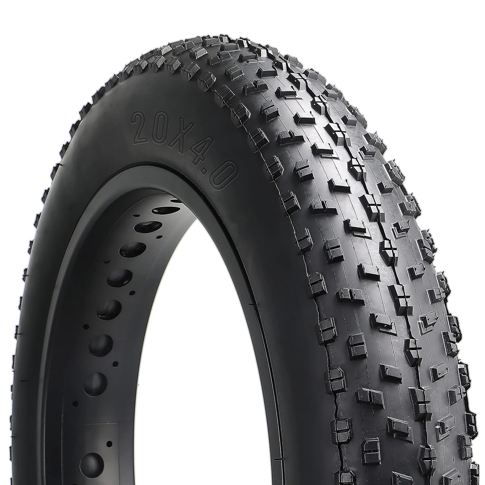 Fat Bike Replacement Tire: 20x4.0/26x4.0 Inch Puncture Resistant Folding MTB Sand Snow Bicycle Tires