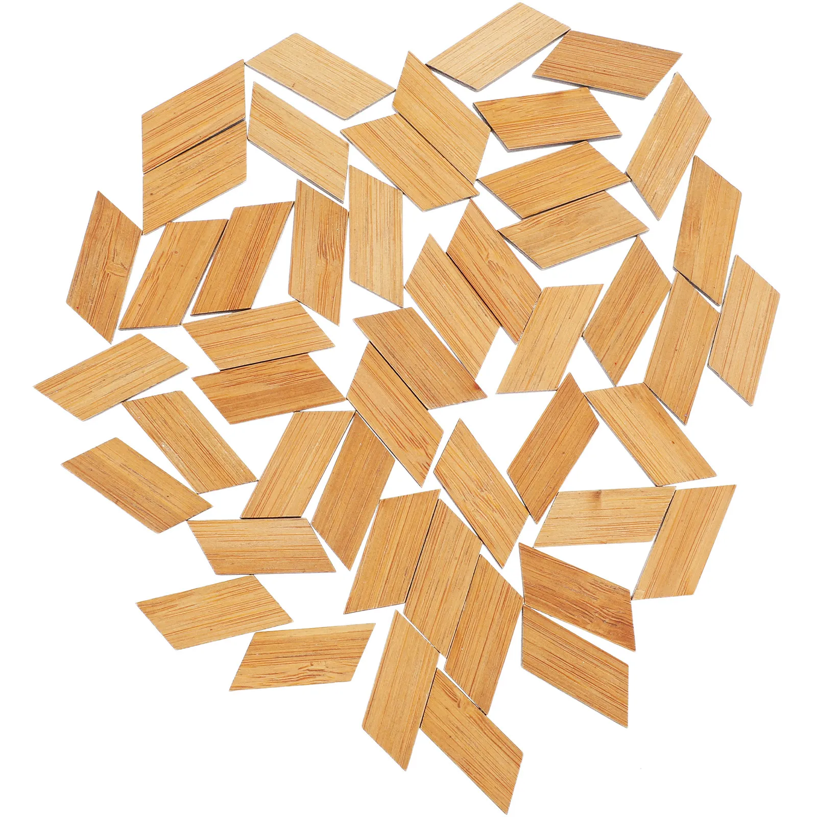 

48Pcs Mini House Accessories Simulation Decorative Miniature Floorboards for Realistic Tiny House Scenery Layout