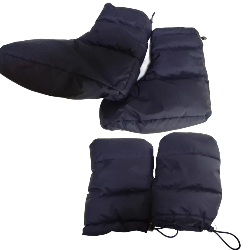 Waterproof Down Adult Foot Covers Gloves Mid Top Soft Booties Adjustable ABDL Mittens Socks Wrap Warm Cozy Accessories