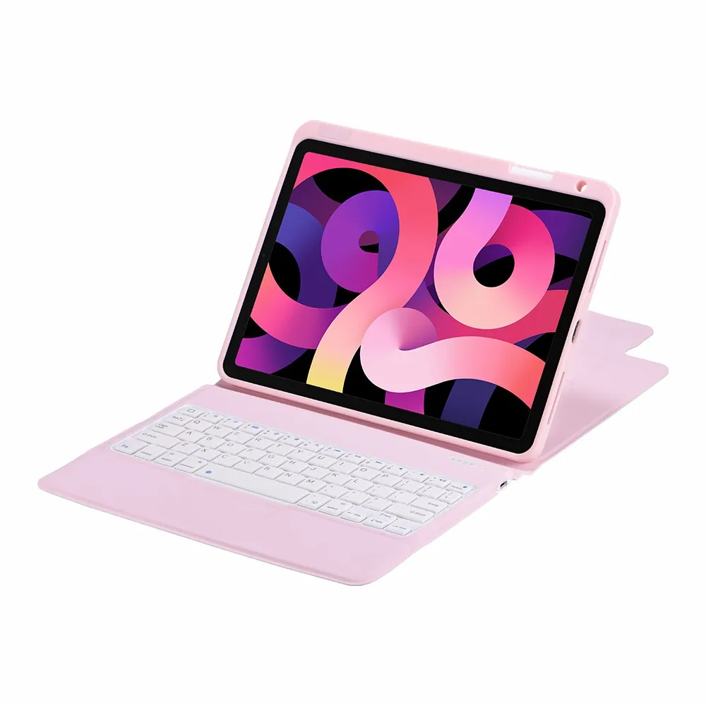 

T6016 Ultra Thin Wireless Bluetooth-compatible Keyboard Protective Leather Case for iPad Air (2022) / (2020) / Pro 11 (2022) /