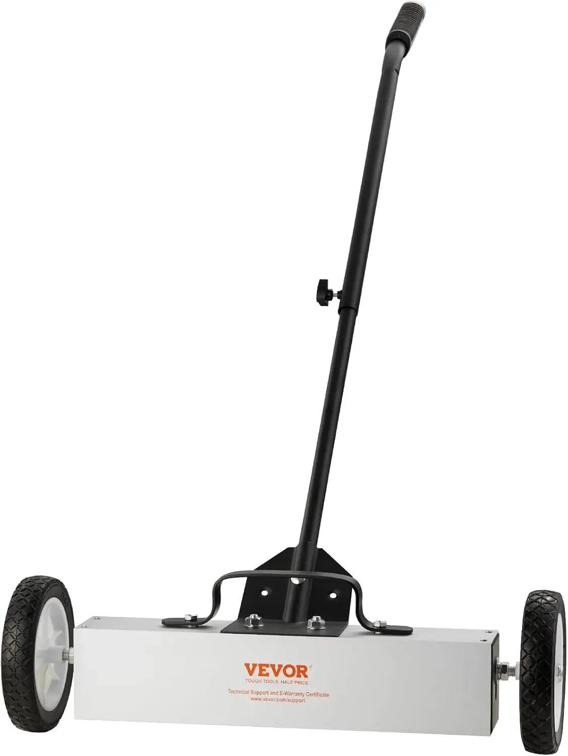 

45Lbs Rolling Magnetic Sweeper with Wheels, Push-Type Magnetic Pick Up Sweeper, 18-inch Large Magnet Pickup Lawn Sweeper,