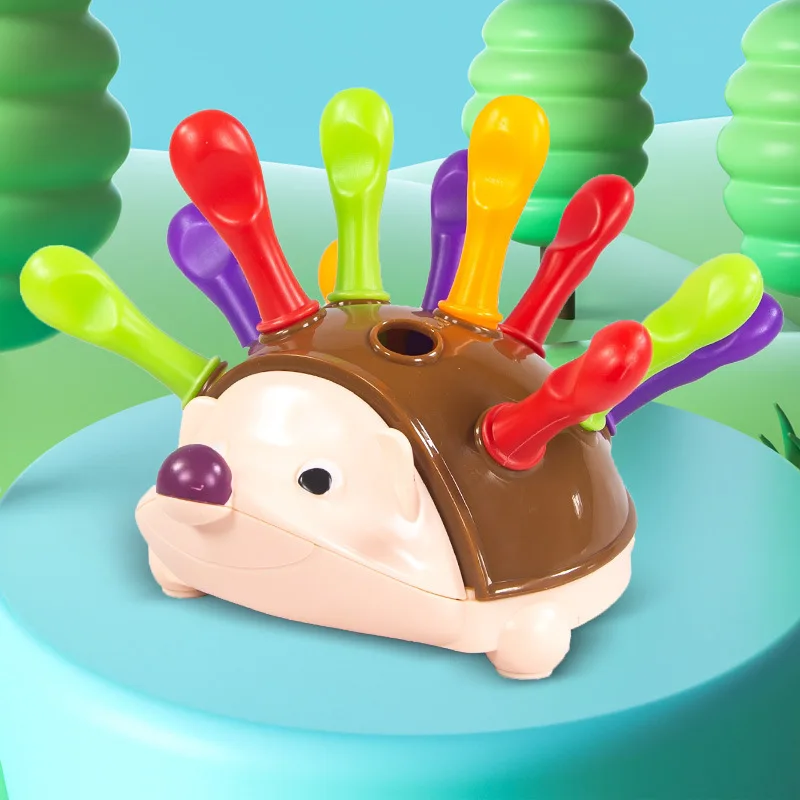 Montessori Baby Hedgehog Toys Concentration Training Education Toys Fine Motor Sensory Educational Toy for Kids Birthday Gifts