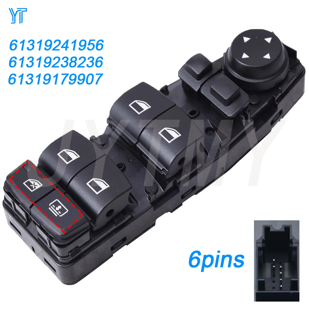 

For BMW F10 528i 530i 535i 528xi Electric Window Control Switch Driver Side Glass Lifter Parts Car Accessories 61319241956