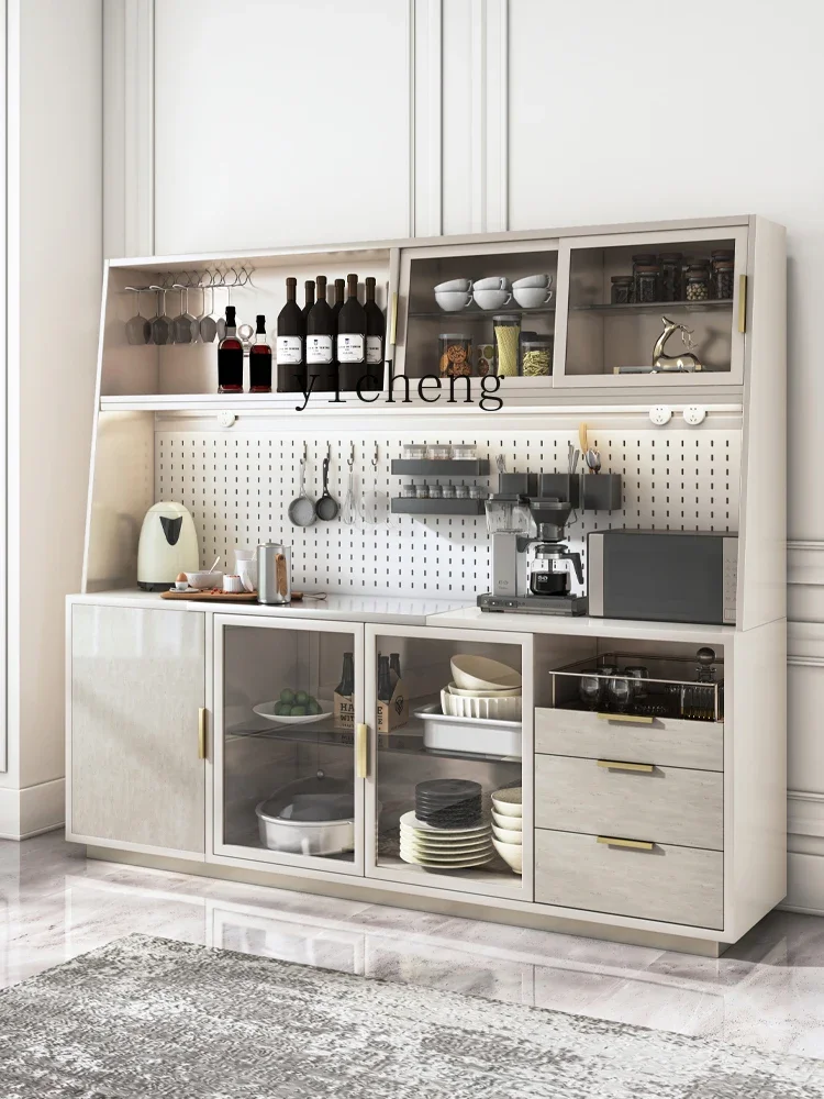 XL Sideboard Cabinet Solid Wood Kitchen Cabinet Locker Cupboard Display Cabinet Wine Cabinet against the Wall