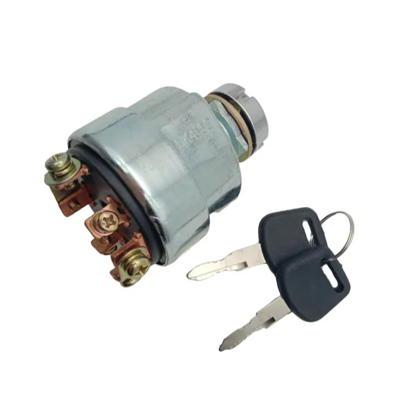 Forklift Ignition Lock Start Switch JK406C Power Switch 6-pin Start Key Preheating Ignition Switch