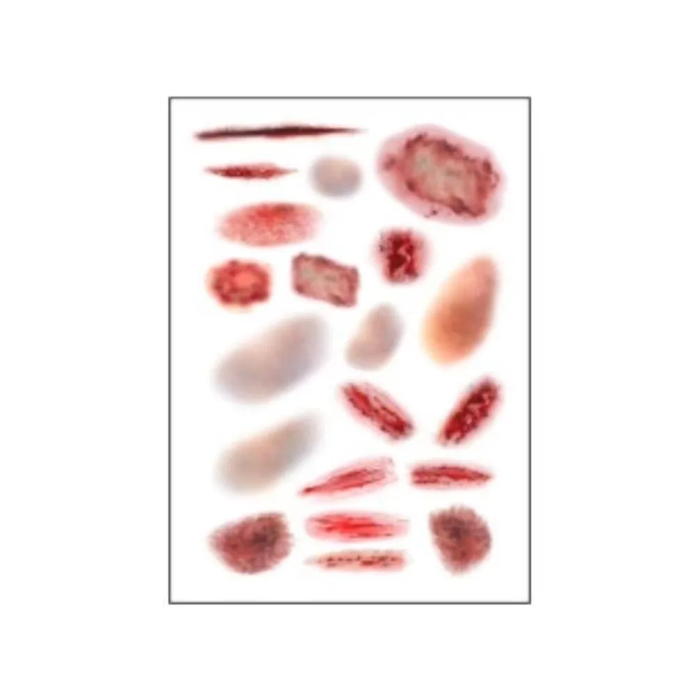 

1/4PCS Waterproof Wound Bruising Temporary Tattoos Realistic Lasting Cosplay Arm Ankle Scar Tattoo Stickers 3D