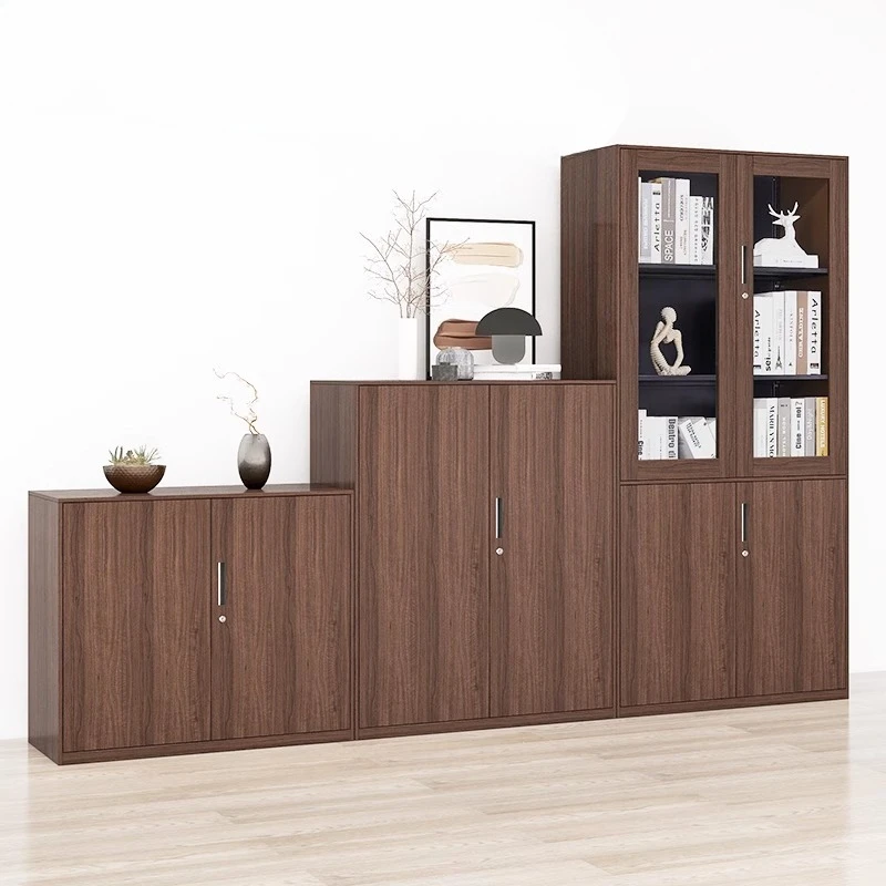 

Office File Cabinet Wood Grain Household Bookcase Iron Steel Office Cabinet