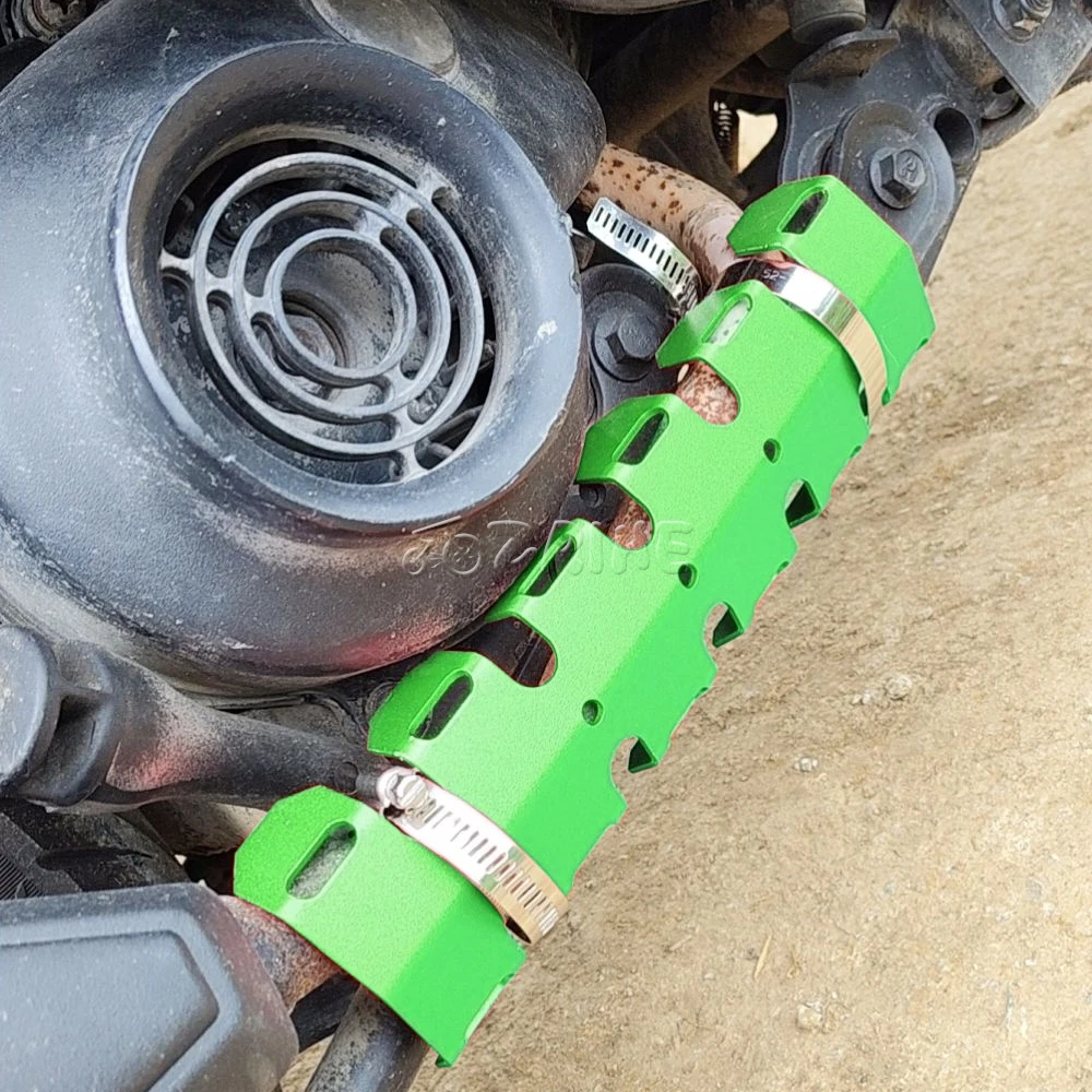 Exhaust Pipe Protector Bendable Heat Shield Cover Guard Anti-scalding Cover For Kawasaki KX125 KX250 KX250F KX450F KLX Z650 Z900