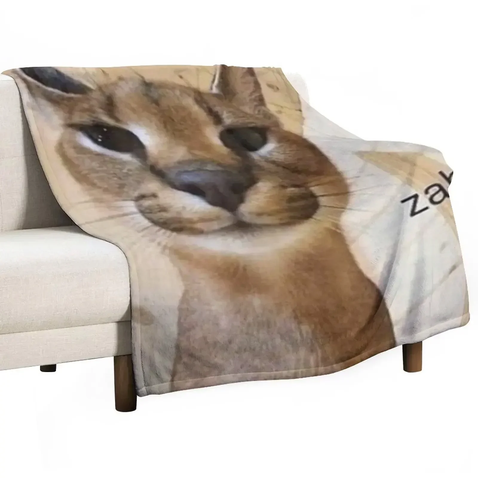 

Zabloing Floppa Throw Blanket Multi Use Warm Blanket for Living Room Bedroom