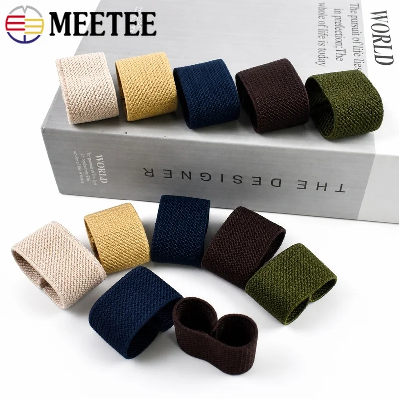 

30/50/100Pcs Elastic Belts Loop Buckle Sewing Trouser Waistband Tail Clip Fixed Belt Rubber Band Elasticity Ring DIY Accessories
