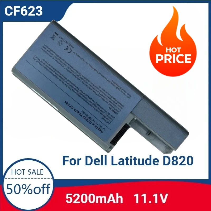 

For CF623 YD623 11.1V 5200mAh Replaceable Battery for Dell Latitude D820 D830 D531 D531N Precision M65 M4300 Mobile Workstation