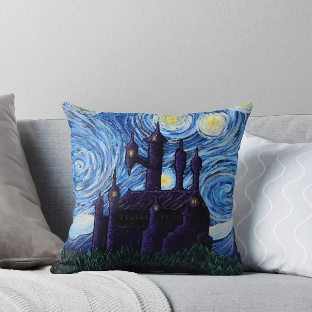 

Windy Night at Dracula's Castle Throw Pillow christmas supplies Couch Pillows Christmas Pillows Cushion Child pillow