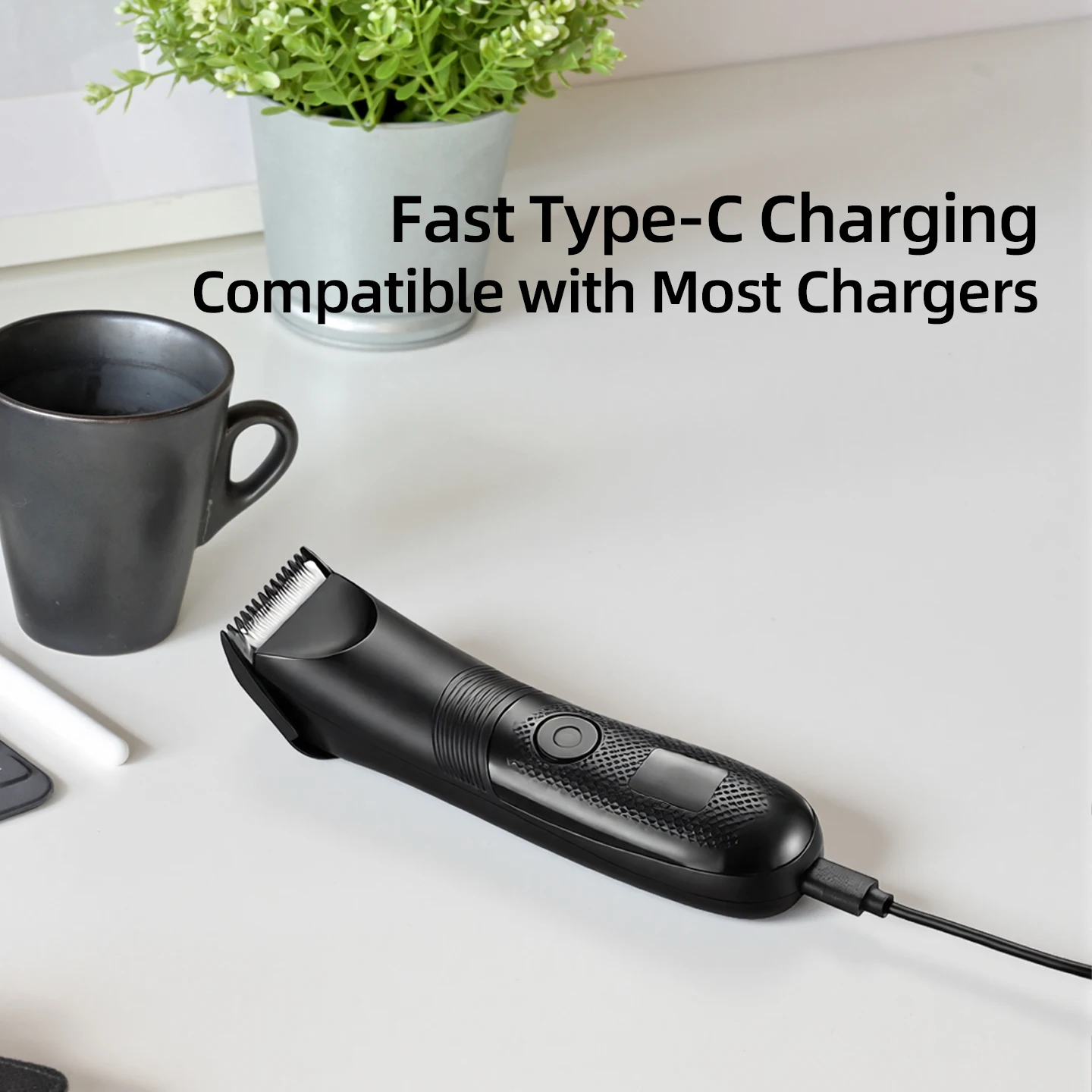 OMUONE Vintage Men's Electric Hair Clipper Rechargeable Beard Trimmer with Hair Trimmer Kit USB Fast Charging Hair Clipper view 5