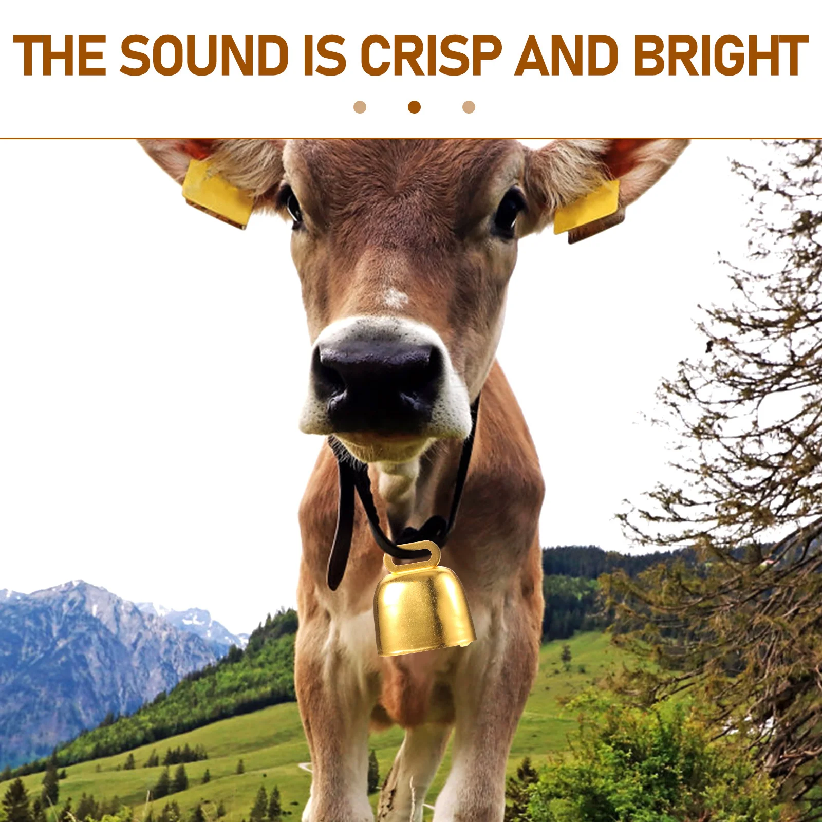 10 قطعة أجراس الماشية المعدنية بصوت عال أجراس الماشية المزرعة خمر حلي معلقة للأبقار الأغنام الماعز مكافحة خسر البقرة جرس الزينة