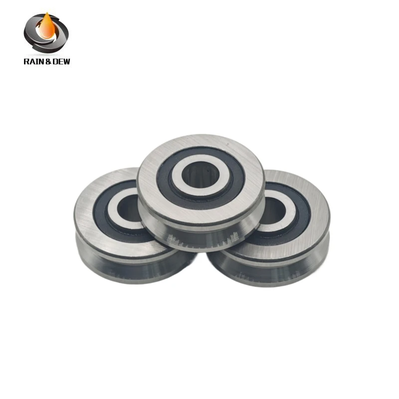 2PCS V10371214ZZ 10X37X14 mm V Nut Kugellager Guide Track Rlooer Lager
