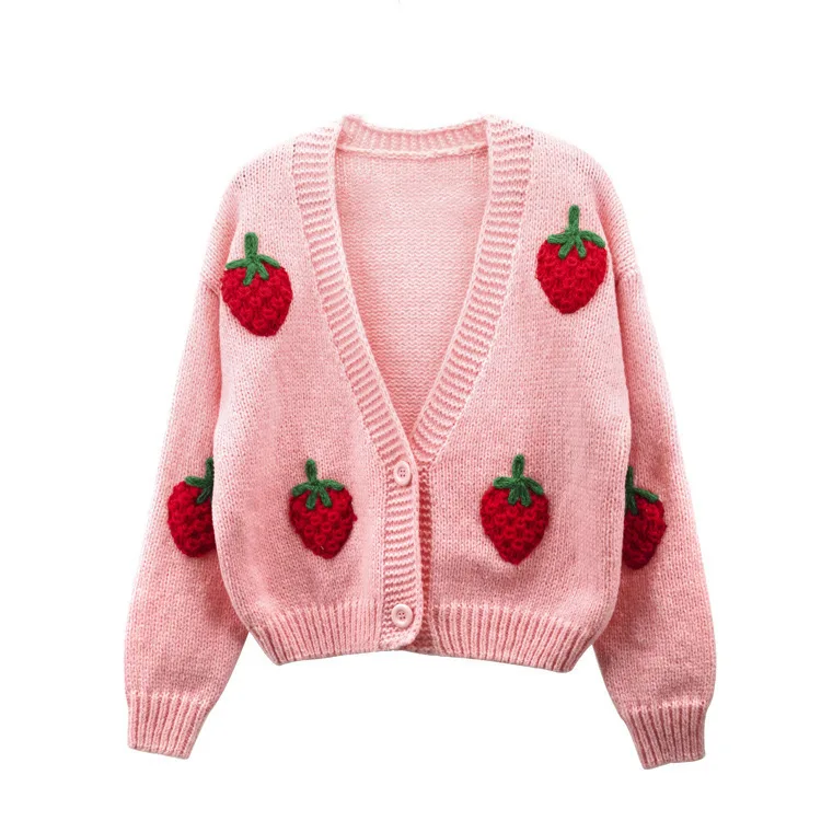 Limited-quantity 50% off！Autumn And Winter New Heavy Industry Hand-embroidered Cardigan Jacket Sweater Female Feeling Dongdaemun