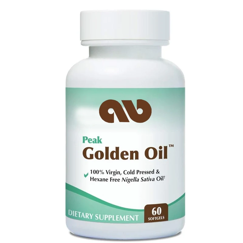 Peak Goldöl kalt gepresstes Bio-Schwarzkümmel öl-Supplement-fördert die Verdauungs gesundheit, Haut ernährung, Gelenk komfort-60 Kapseln