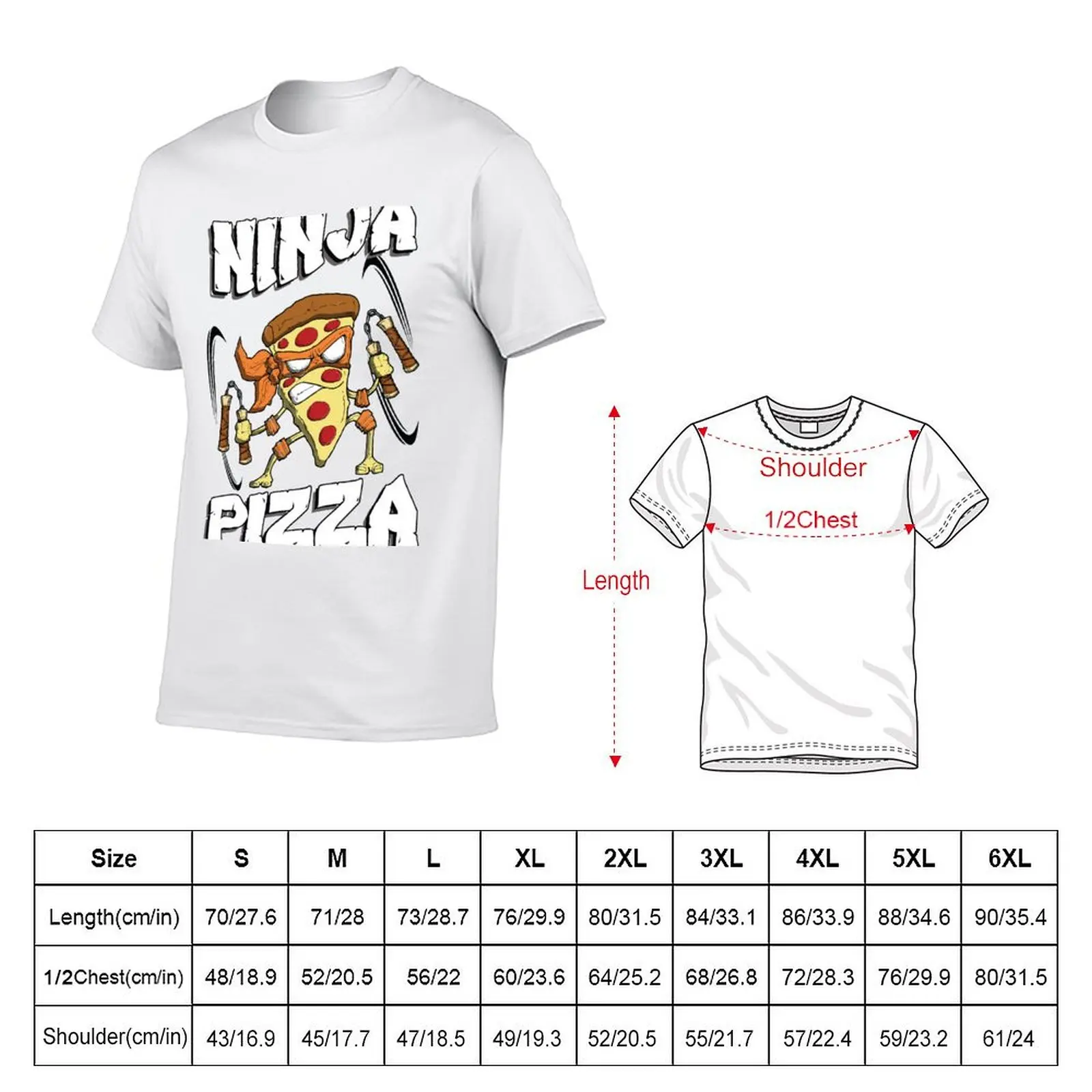 Ninja Pizza! T-Shirt t shirts for man graphic vintage t shirt man casual T-Shirt
