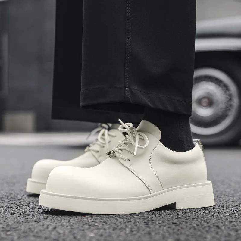 

Мужские модные свадебные платья больших размеров, туфли-оксфорды на шнуровке, черные, белые кроссовки на платформе, мужская обувь