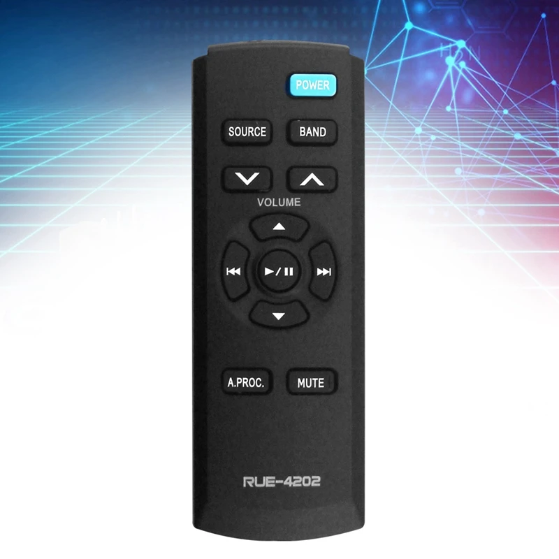 RUE-4202 Replace Remote For Alpine Car Stereo CDE-HD137BT CDE-HD138BT CDE-HD148BT CDE-164BT CDE141 UTE93DAB CDE-190R