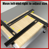 Trimming Machine Milling Groove Engraving  Jip Guide Rail Adjustable Backing Auxiliary Router Guide Bracket Woodworking Tools